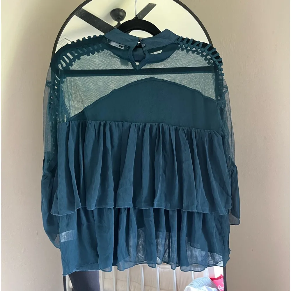 INA  teal Blouse - Image 4