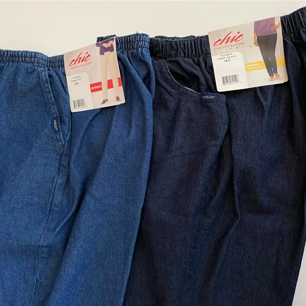 NWT 💙 Chic Comfort Collection Misses Stretch Cotton Pull-On Denim Pants, 16P - Image 12