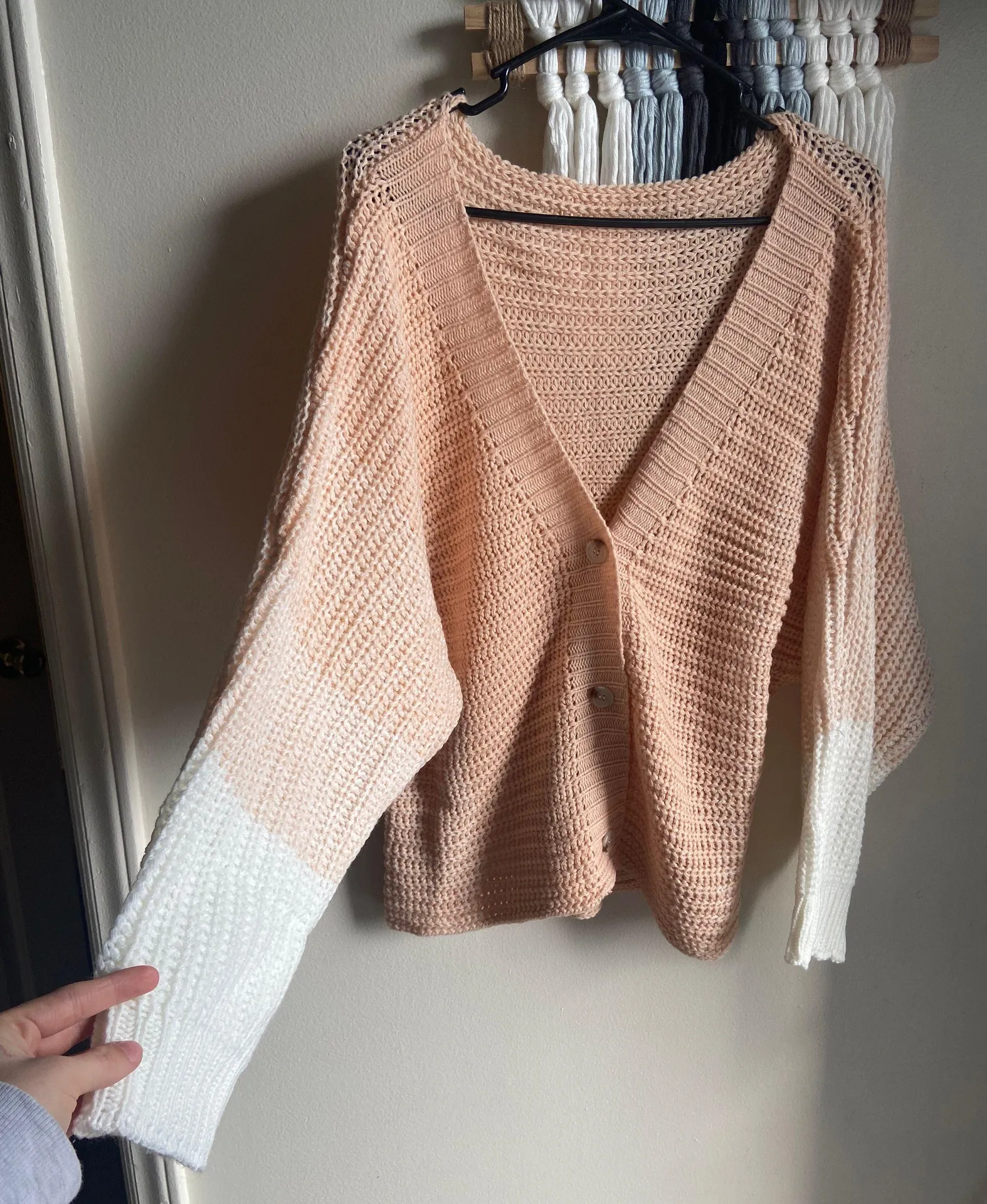 Pink Ombré Cardigan Size M - Image 3