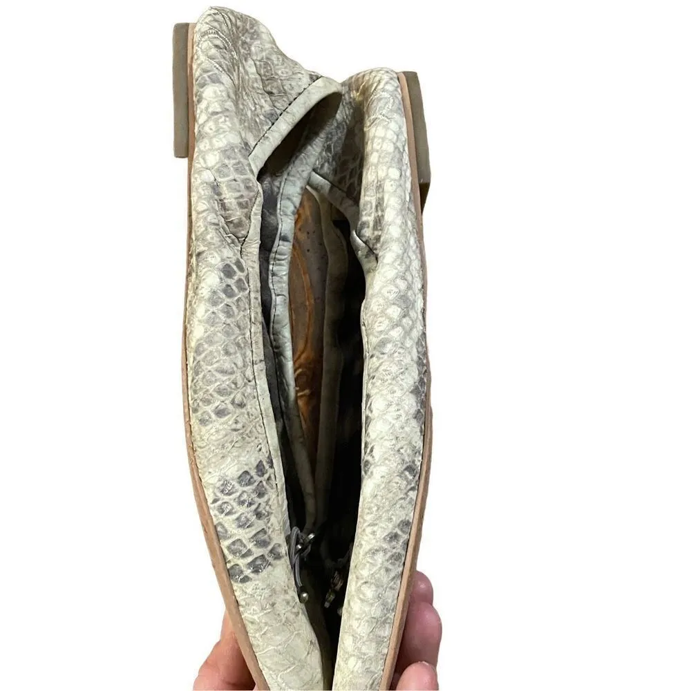 Sam Edelman Felicia snakeskin print leather ballet flats size 8.5 - Image 5