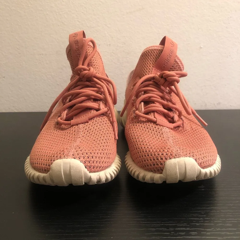 Women’s Adidas Tubular Sneakers Pink Athletic Shoes 7 - Image 6