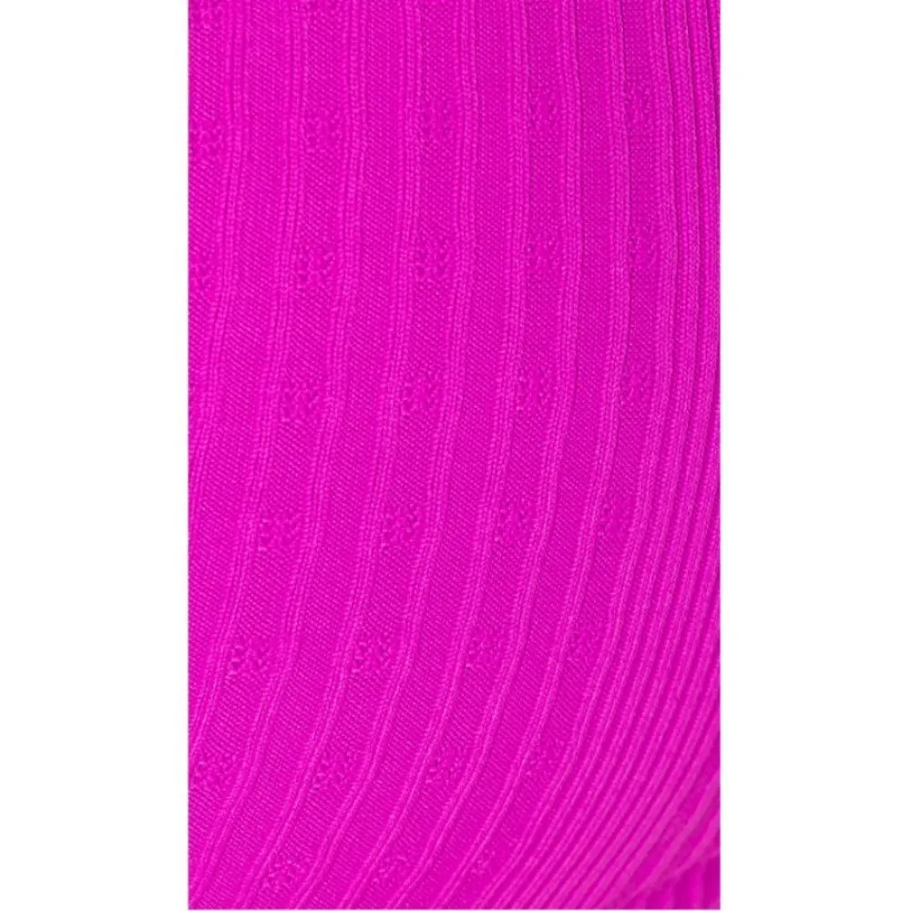 💕L*SPACE Lily Ribbed Bikini Bottom Bright Fuchsia - Image 12