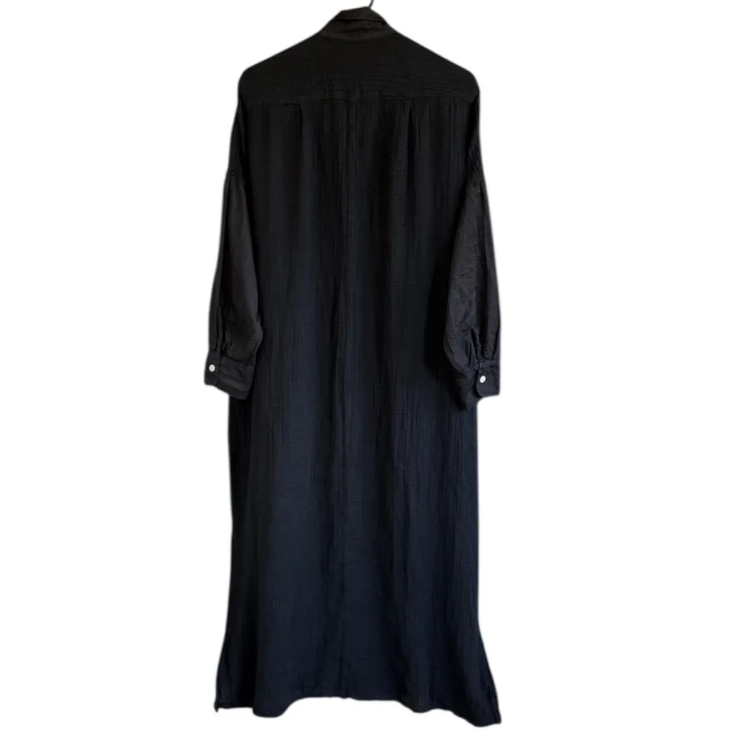 EUC Raquel Allegra Gauze Caftan Shirt
Dress Black One Size Fits Most Retail $495 - Image 12