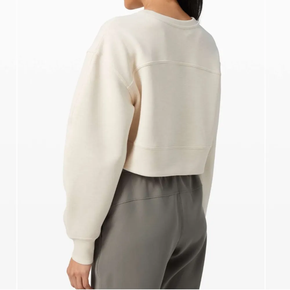 Lululemon Soft Ambitions Crop Crew Heathered Beech Wood - Image 2