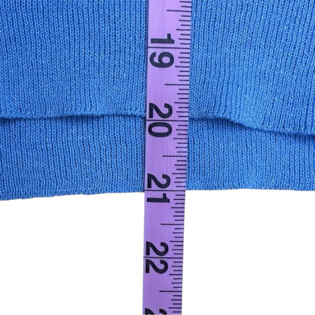 Veronica Beard  NWT Blue Linen Saville Sweater Size M - Image 6