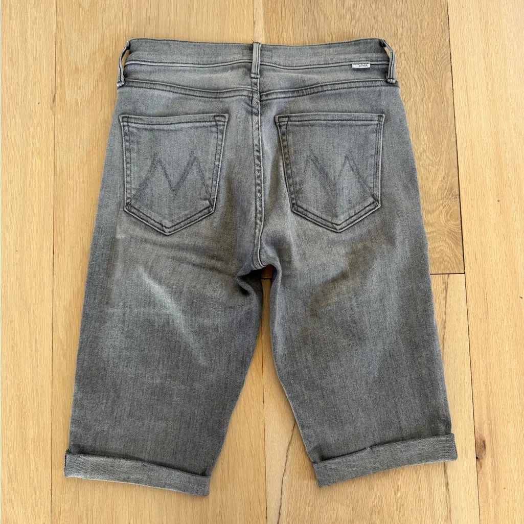 MOTHER The Runaway Daytona Nights Shorts Jorts Gray Size 27 - Image 5