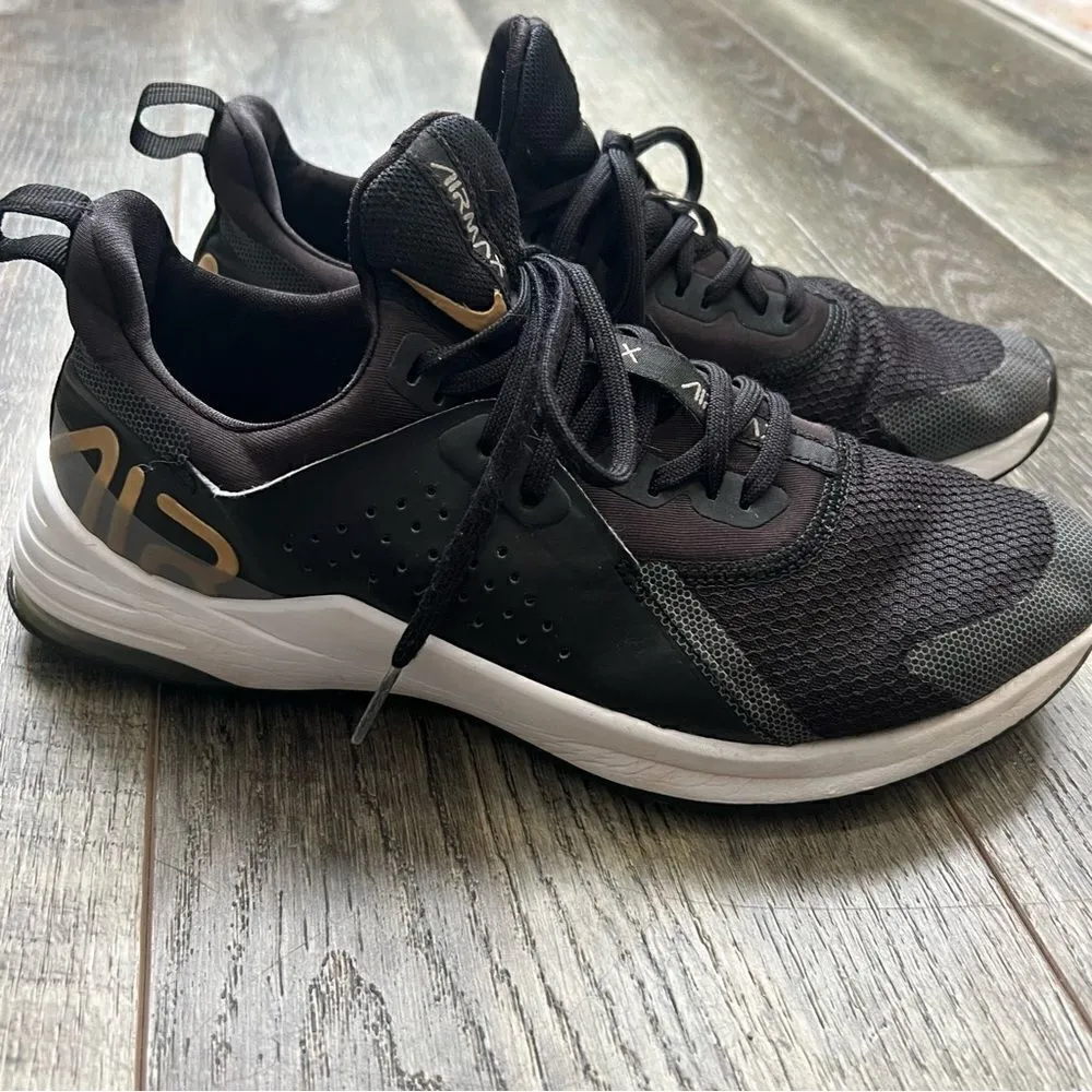 Nike Women’s Air Max Bella TR 3 CJ0842-005 Black Gold Size 8 Gym Athletic Shoes - Image 2