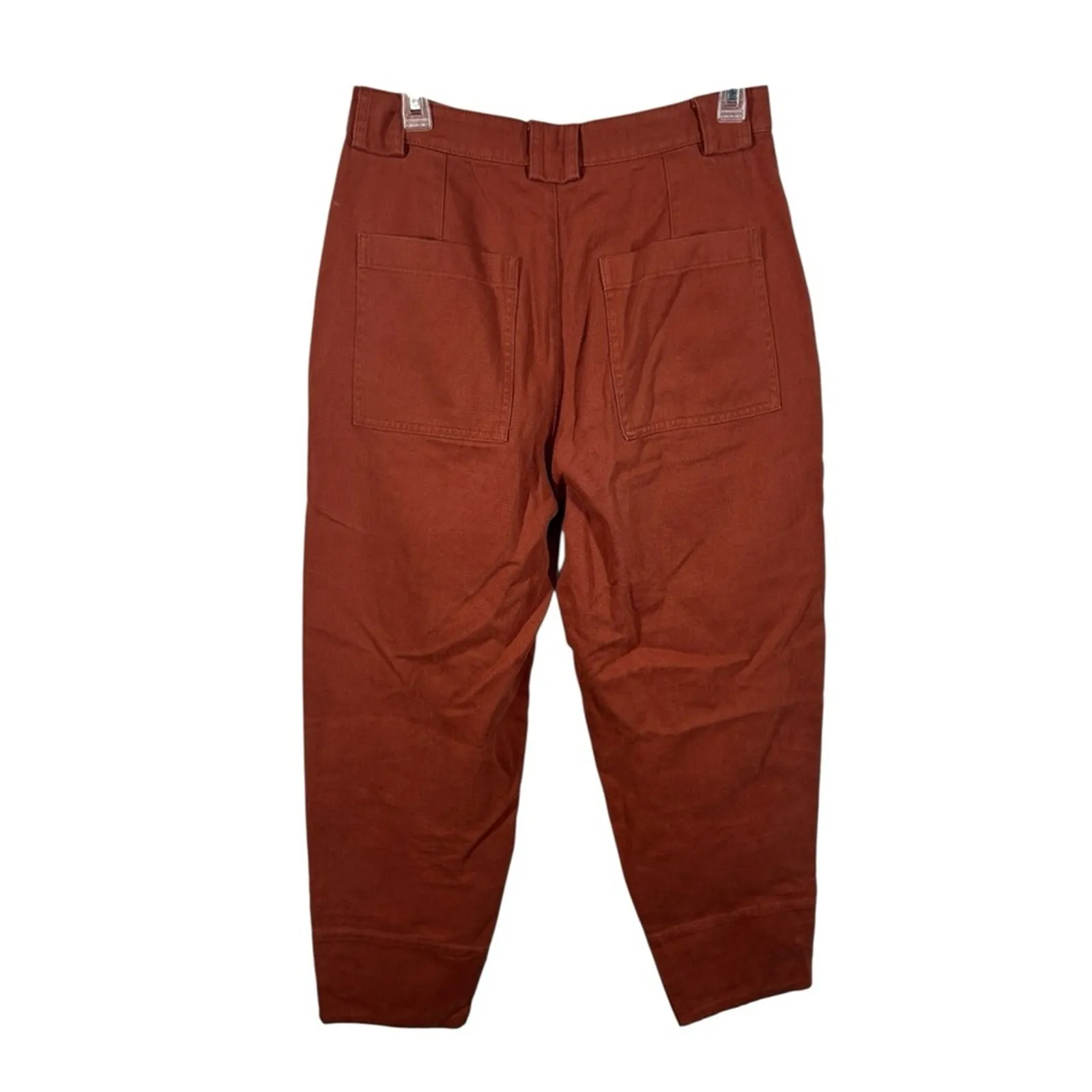 Joie HADIYA Cargo Pocket Cropped Pants – Barrel Leg, Size 8, Arabian Spice - Image 9