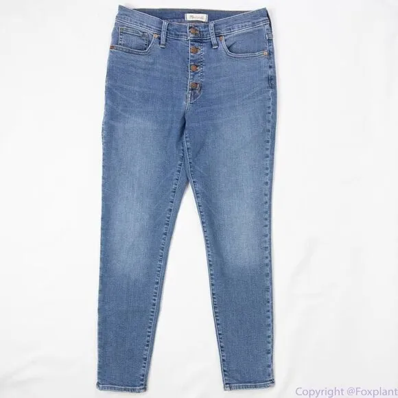 NEW Madewell the‎ tall Mid-rise Skinny Crop Jeans dewey wash, size 30T - Image 3