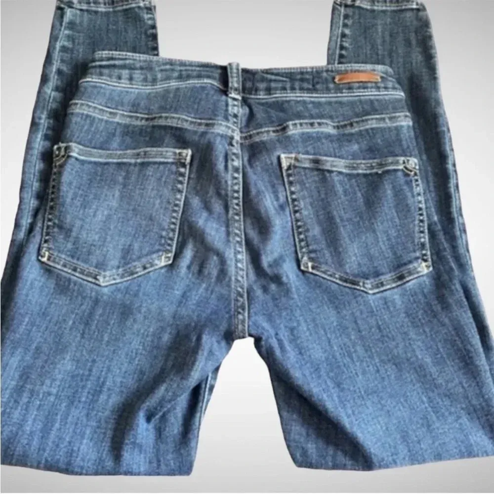 PILCRO AND THE LETTERPRESS ANTHROPOLOGIE High Rise Dark Wash Jeans 27 |‎ EUC - Image 2