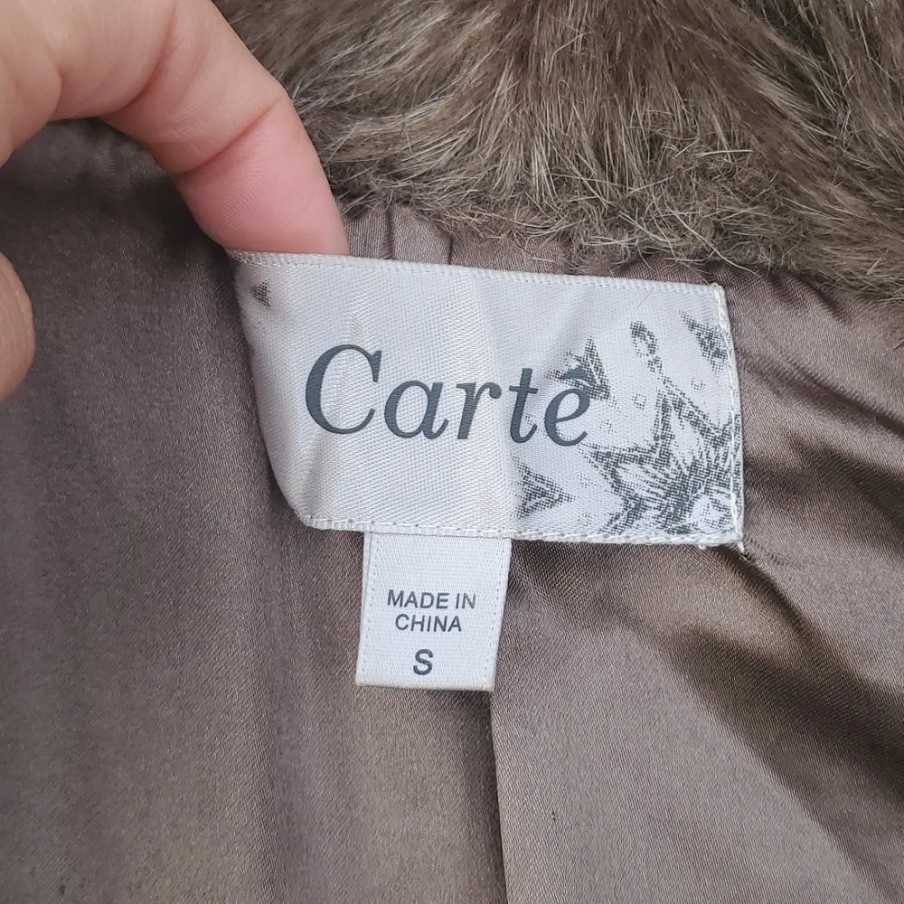 Carte Fur Front Vest Brown - Image 7