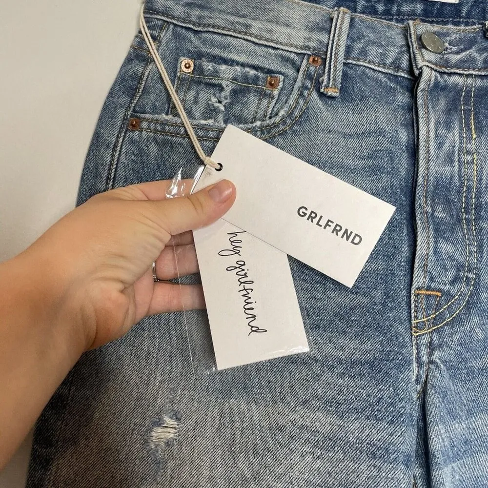 GRLFRND NWT Karolina High Rise Skinny Jean In Last Dance Medium Wash Size 26 - Image 7