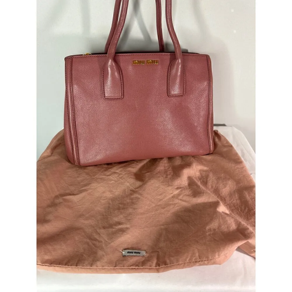 Miu Miu MADRAS Leather‎ Handbag - Image 8