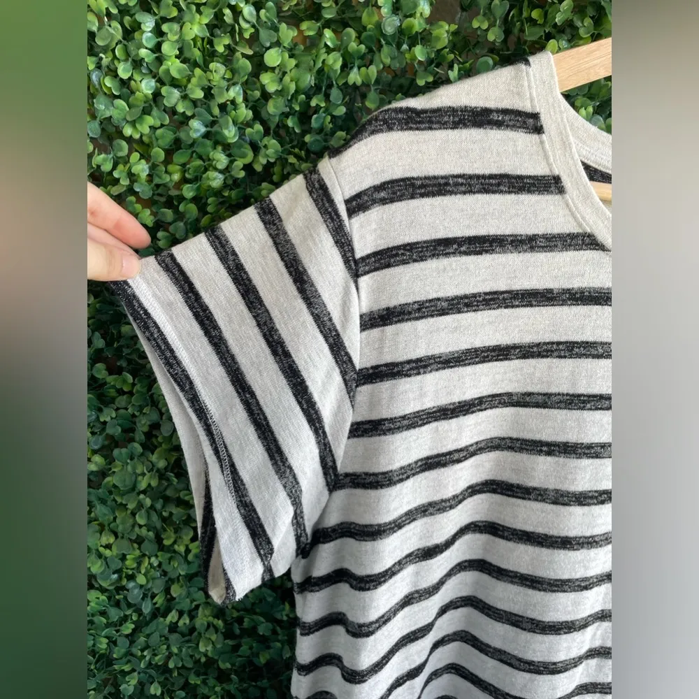 NWOT Rag & Bone The Knit Stripe Tee in Grey - Image 7