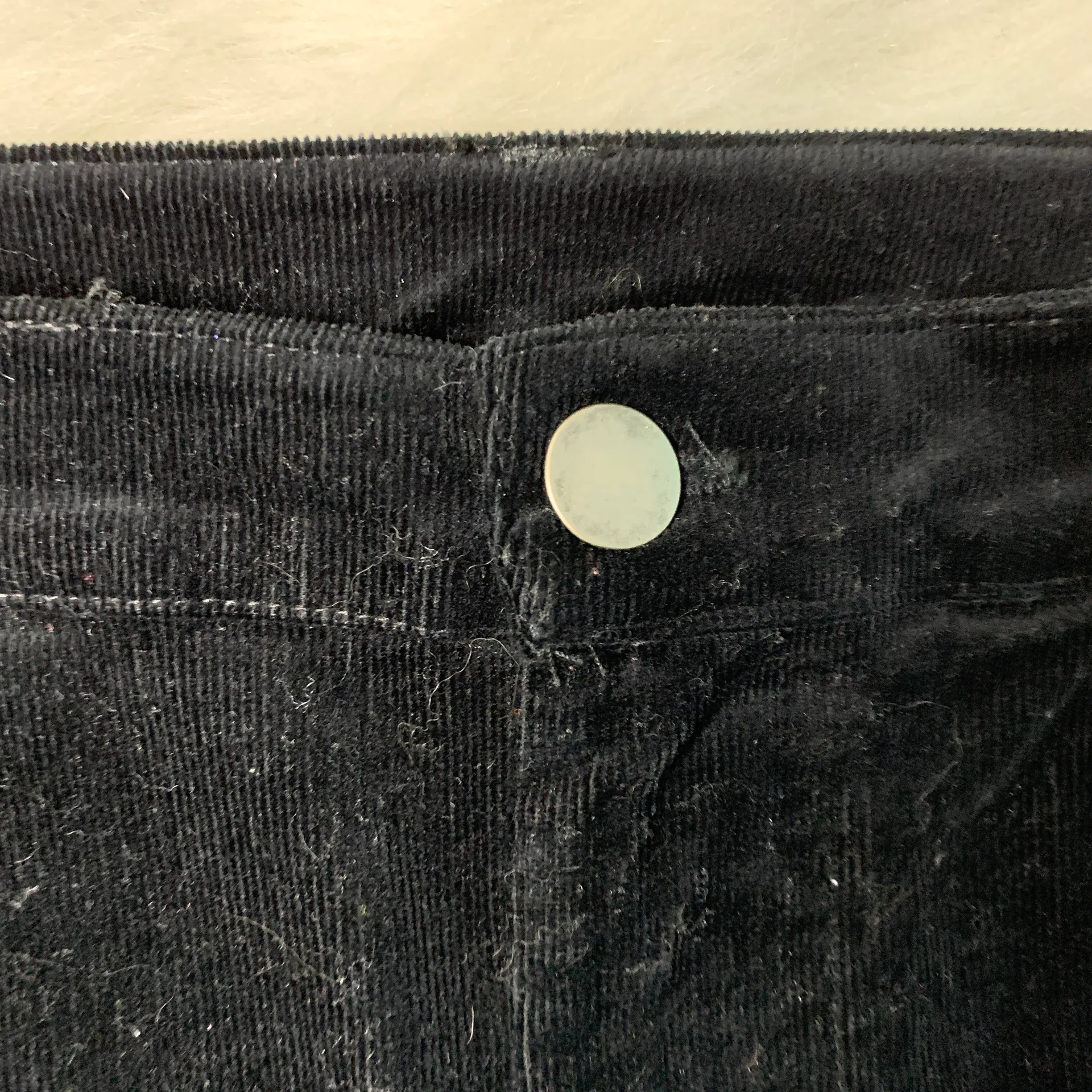 Black Velvet Mini Skirt - Image 4