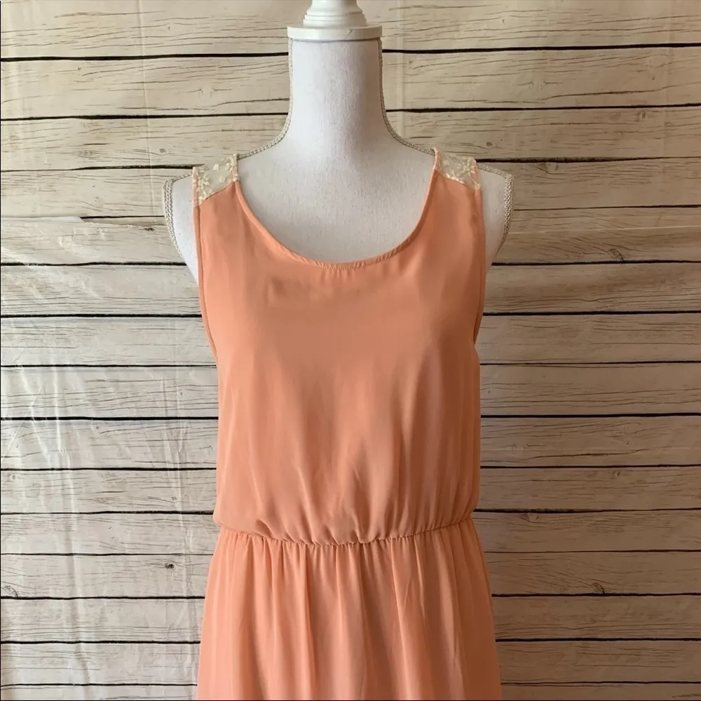 Double Zero Maxi Dress With Lace Back Size Large - Image 5