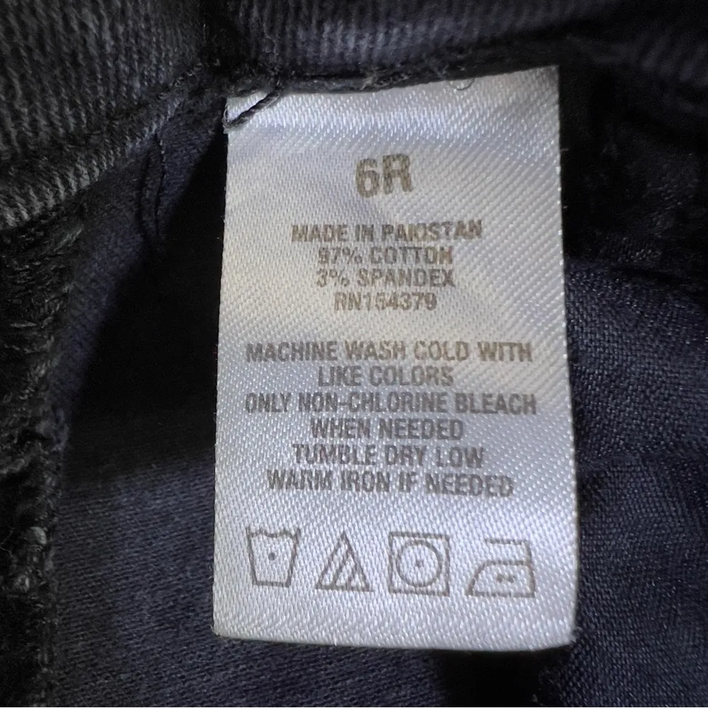 Aeropostale Size 6R Super High Rise Black Denim Curvy Jeggings with Butt… - Image 15