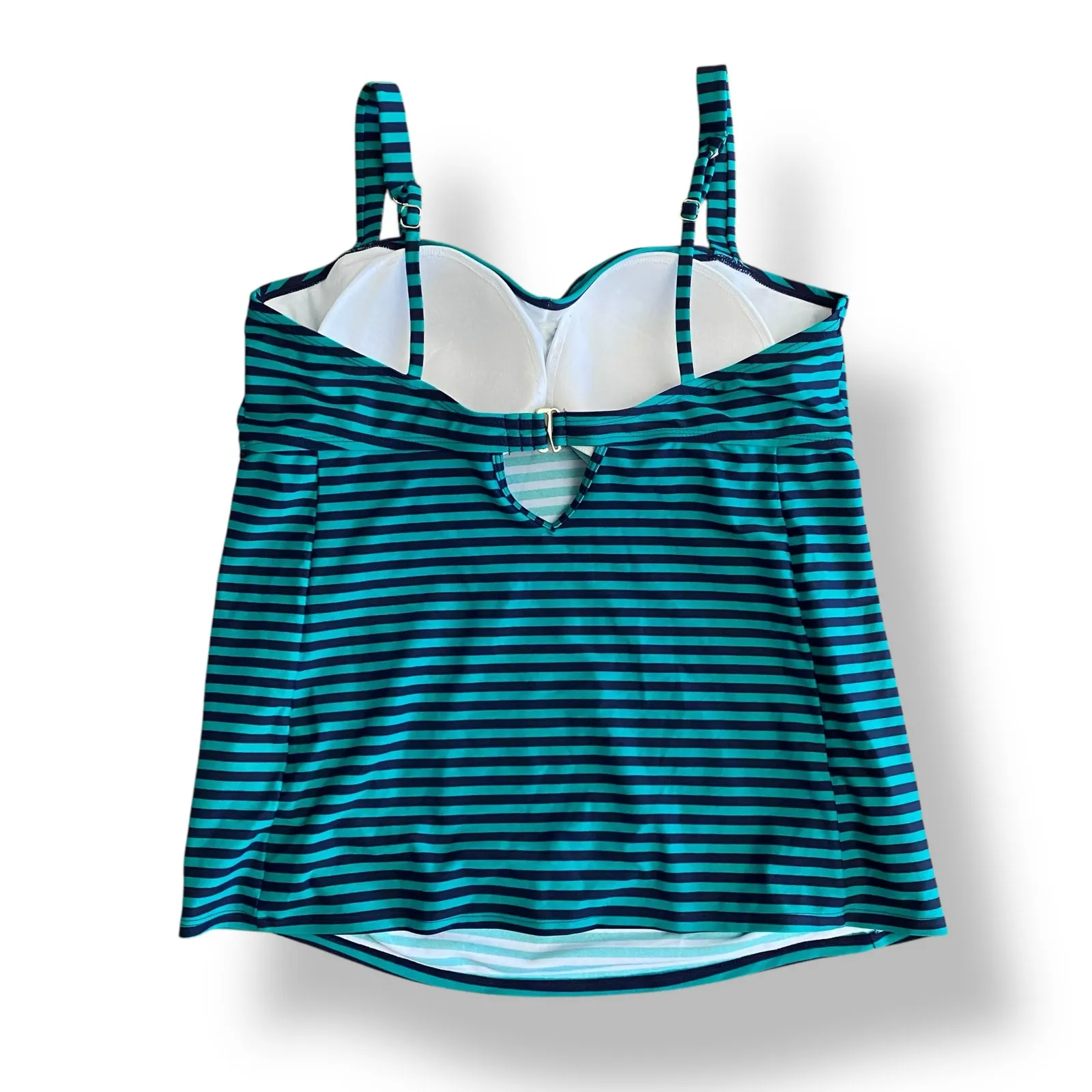 Motherhood Beach Bump Green Black Tankini Set Swim suit‎ Size XL Beach Vacation - Image 6