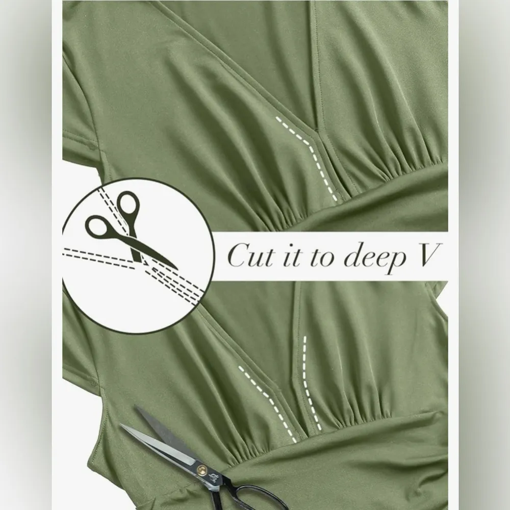 NEW Navy Blue Deep V Neck High Waist Slit Evening Maxi Dress M Size M - Image 6