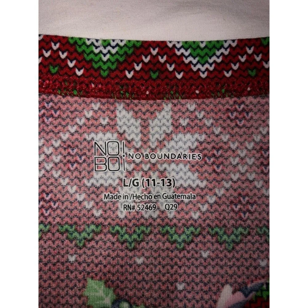 Christmas Llamas Knit Top Juniors Size L Long Sleeve Soft Stretchy Holiday - Image 8