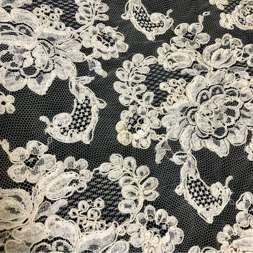 Vintage 80s does 60s Lillie Rubin Tent Dress Asymmetrical Ruffle Short Sleeve M - Image 8