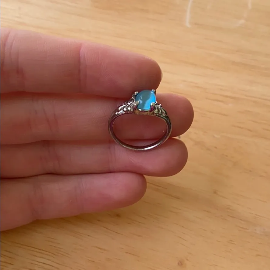Cats Eye Ring Blue - Image 6