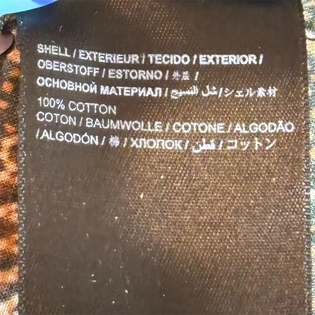 Farm Rio Women's Black Geometric Peasant Blouse Size L Bohemian Style - Image 4