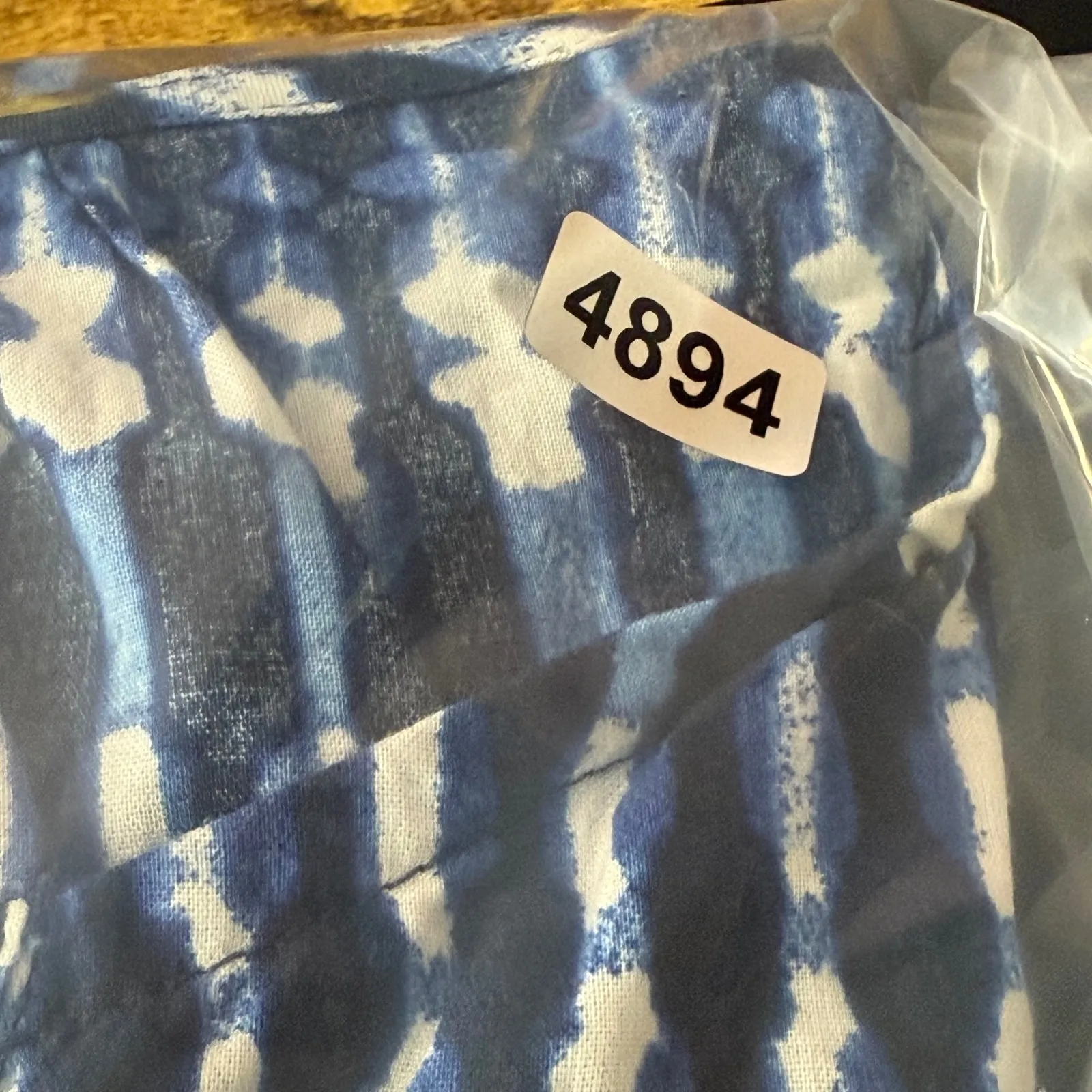 J Crew Blue White‎ Tie Waist Maxi Dress Tiered Skirt Short Sleeve V Neck Size 6 - Image 13