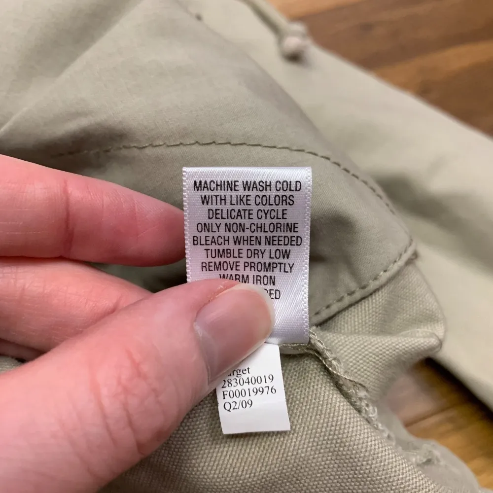 Y2K Converse Hooded Utility Coat Womens Large Cotton Belt Double Breasted Jacket - Image 8