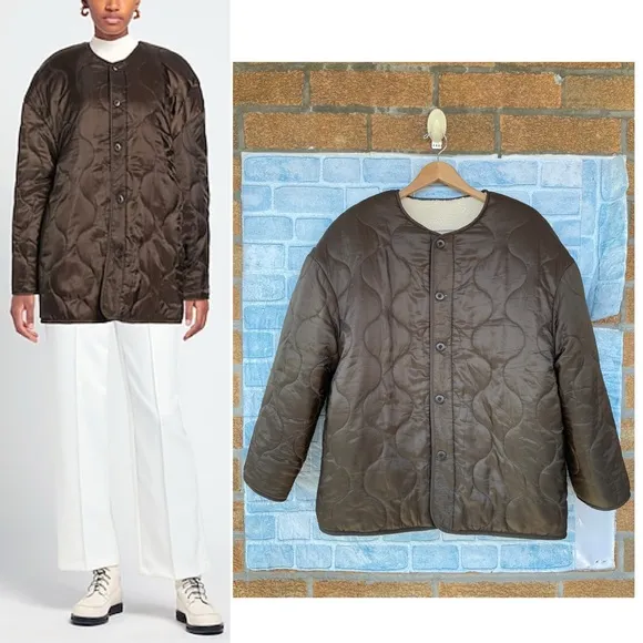 Samsøe Samsøe reversible Naya jacket size medium Brown - Image 2