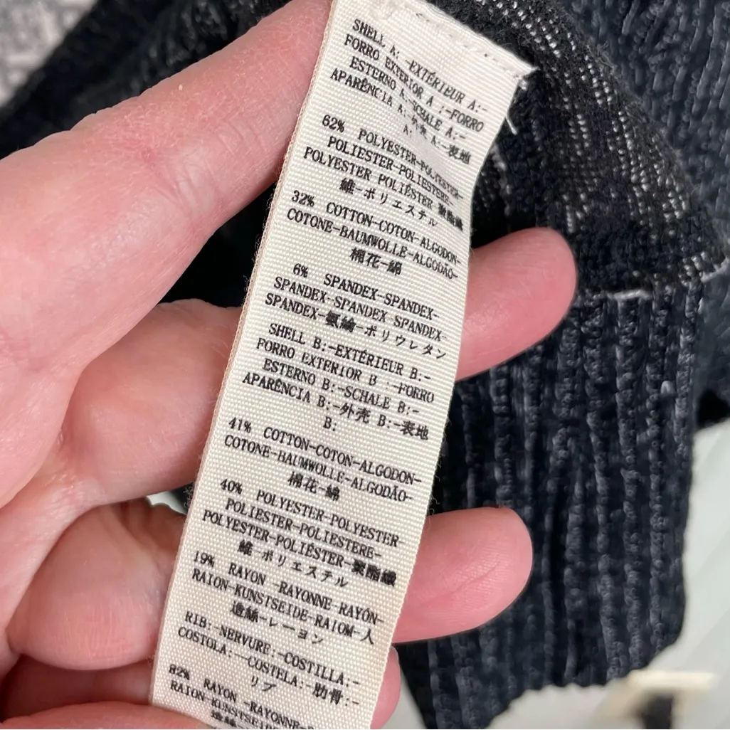 NEW Free People At The Lodge Pullover Top Size XS Grey Frost Combo Fair Isle Ski - Image 8