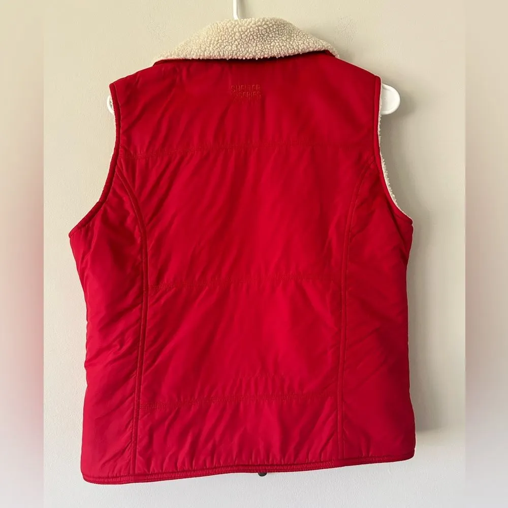American Eagle Shelter Series Red Vest Sherpa Lined Size Medium Athleisure - Image 7