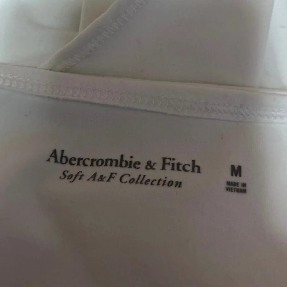 Abercrombie & Fitch White Sleeveless Stretch Cami Camisole Bodysuit Tank Top M - Image 3