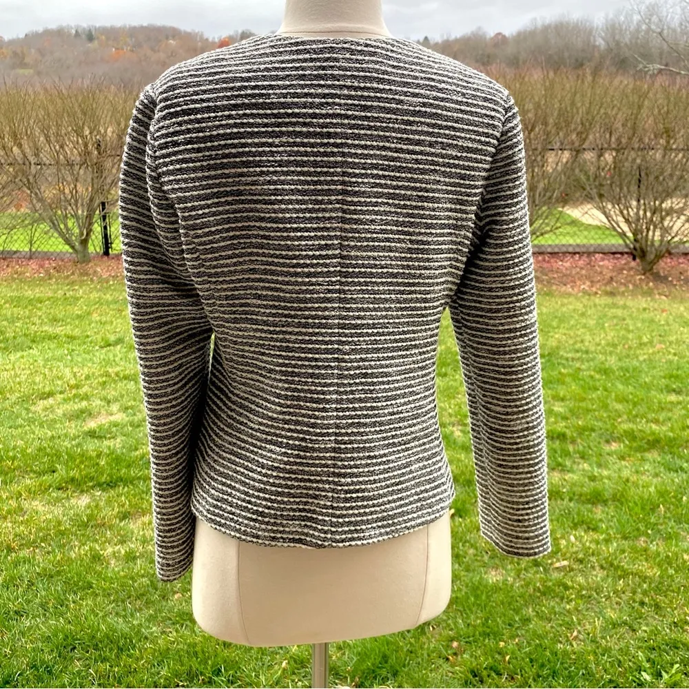 Kenar Tweed Zip-Up Blazer - Image 6