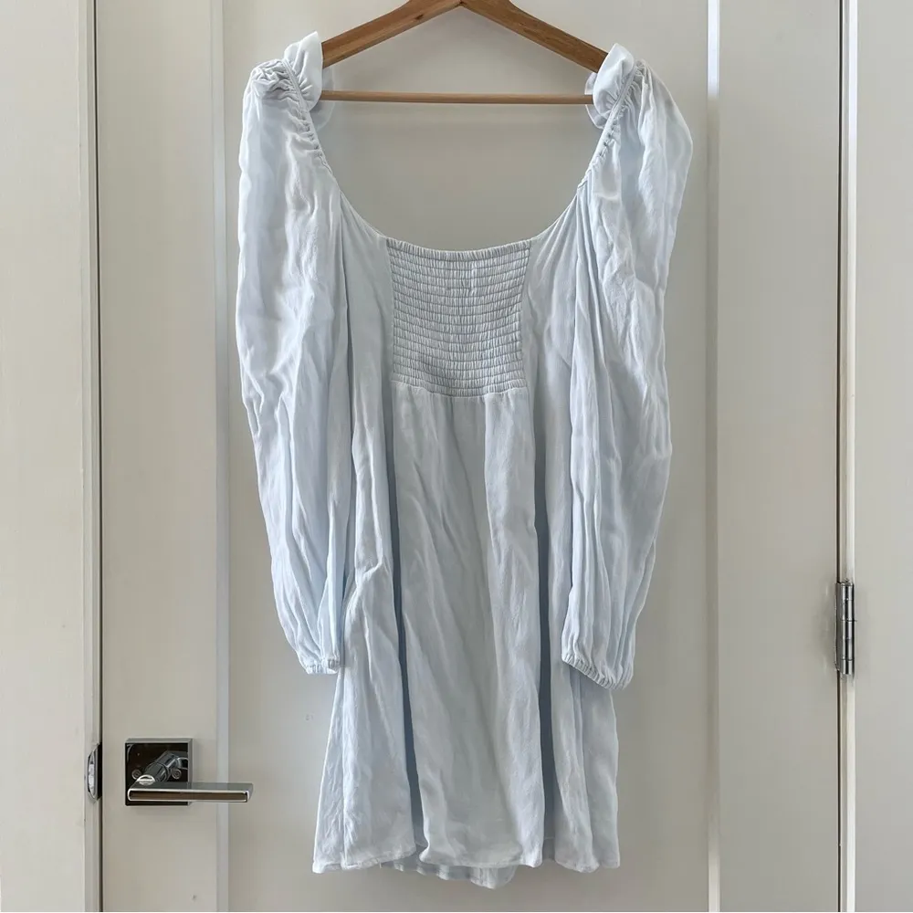 ARITZIA Wilfred Novella Dress Baby Blue Size 4 - Image 5