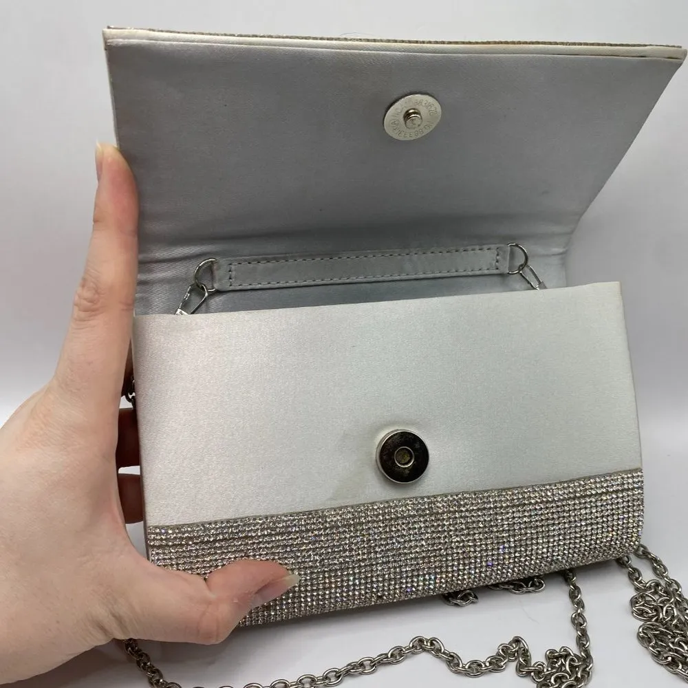 Aldo Sparkly Chain Rhinestone Bag - Image 12