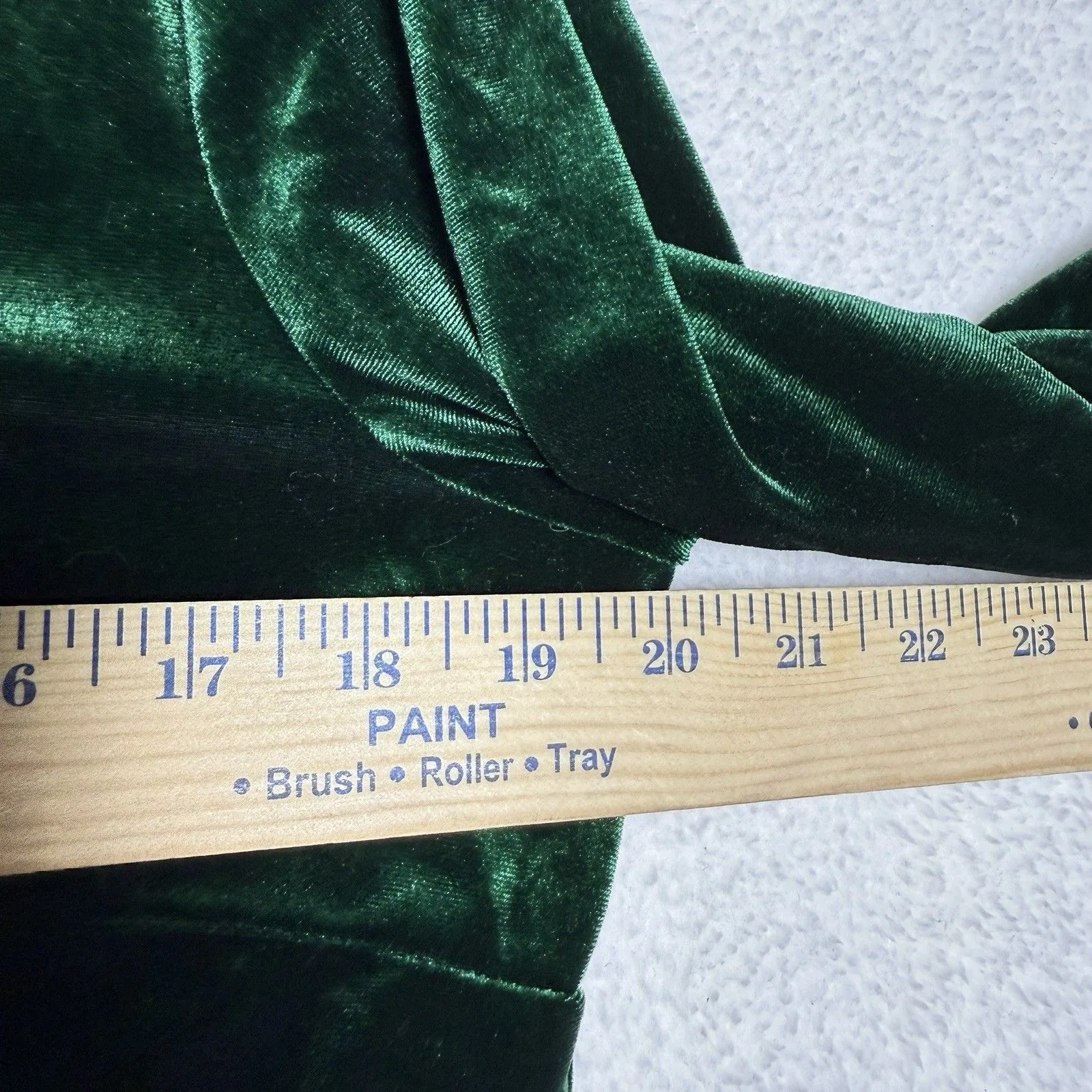 Cocomo Womens Velvet Green Tunic Top Blouse Size M Holiday Festive Size M - Image 5