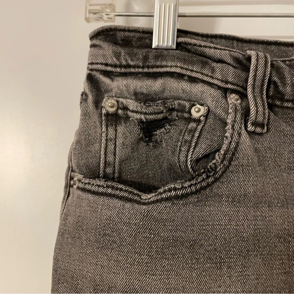 Black Ultra High Rise Ankle Straight Jeans - Image 4