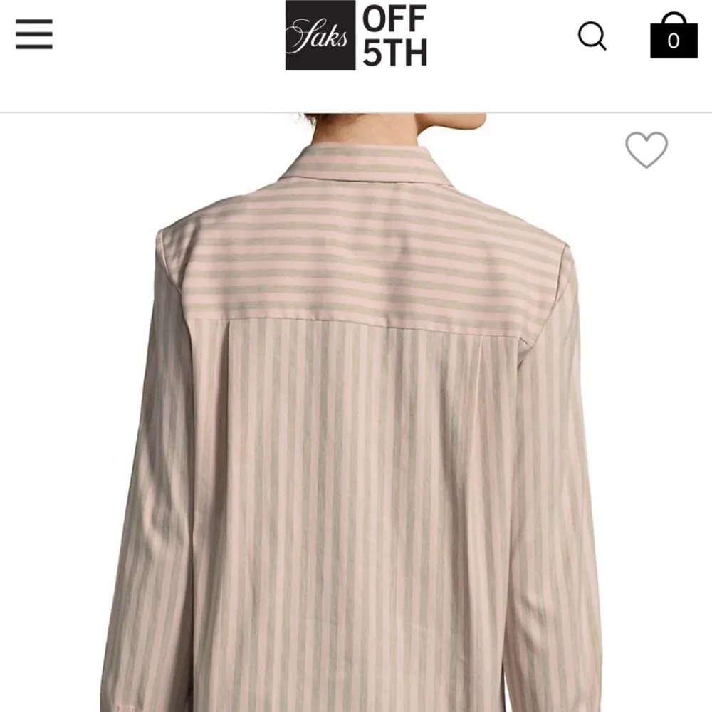 Lafayette 148 NWT Brody Femme striped button down - Image 10