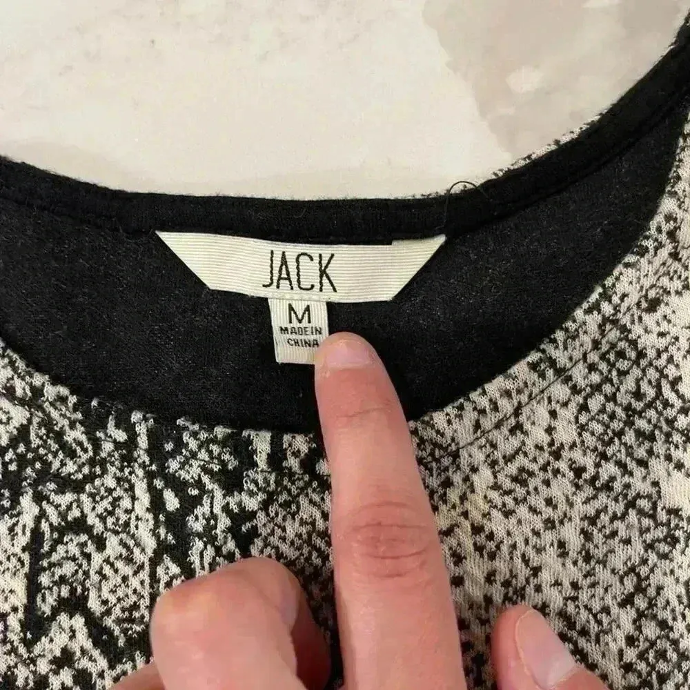 Jack Midi A-Line Snakeskin Tank Dress Sleeveless Round Neck Tan/Black Womens Med - Image 4