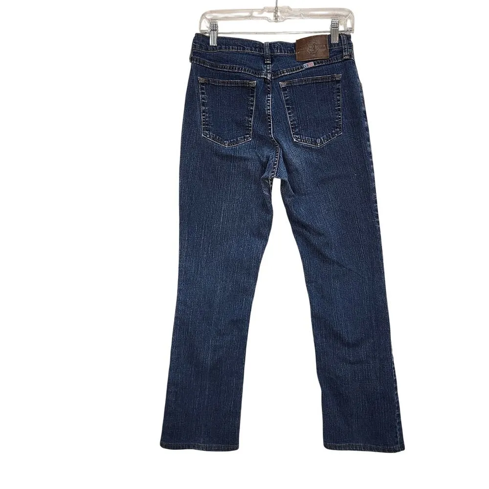 Vintage Wrangler Twenty X Tulsa Straight Leg Jeans Dark Blue Denim Size 9x34 - Image 2