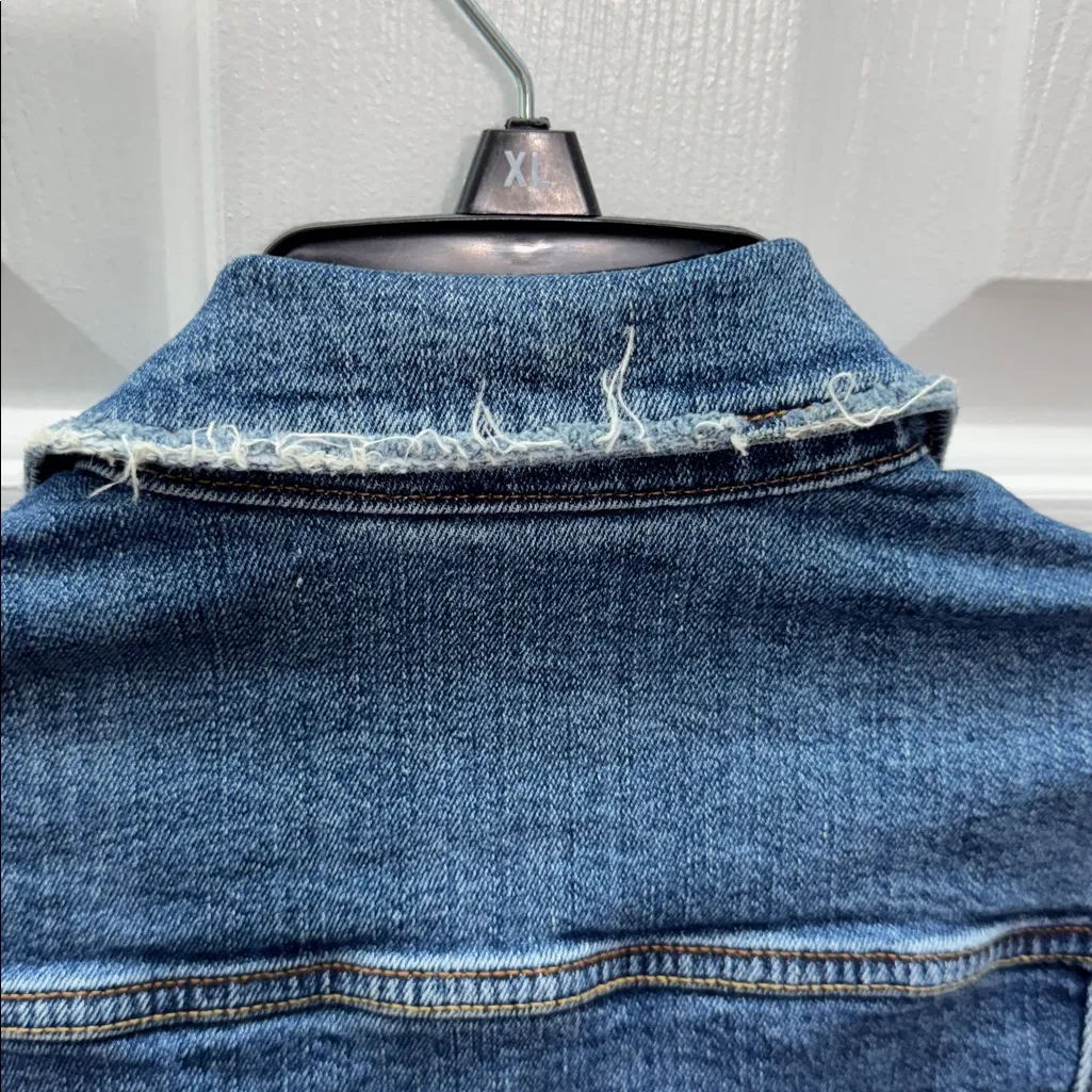 ZARA Distressed Classic Jean Jacket - Image 9