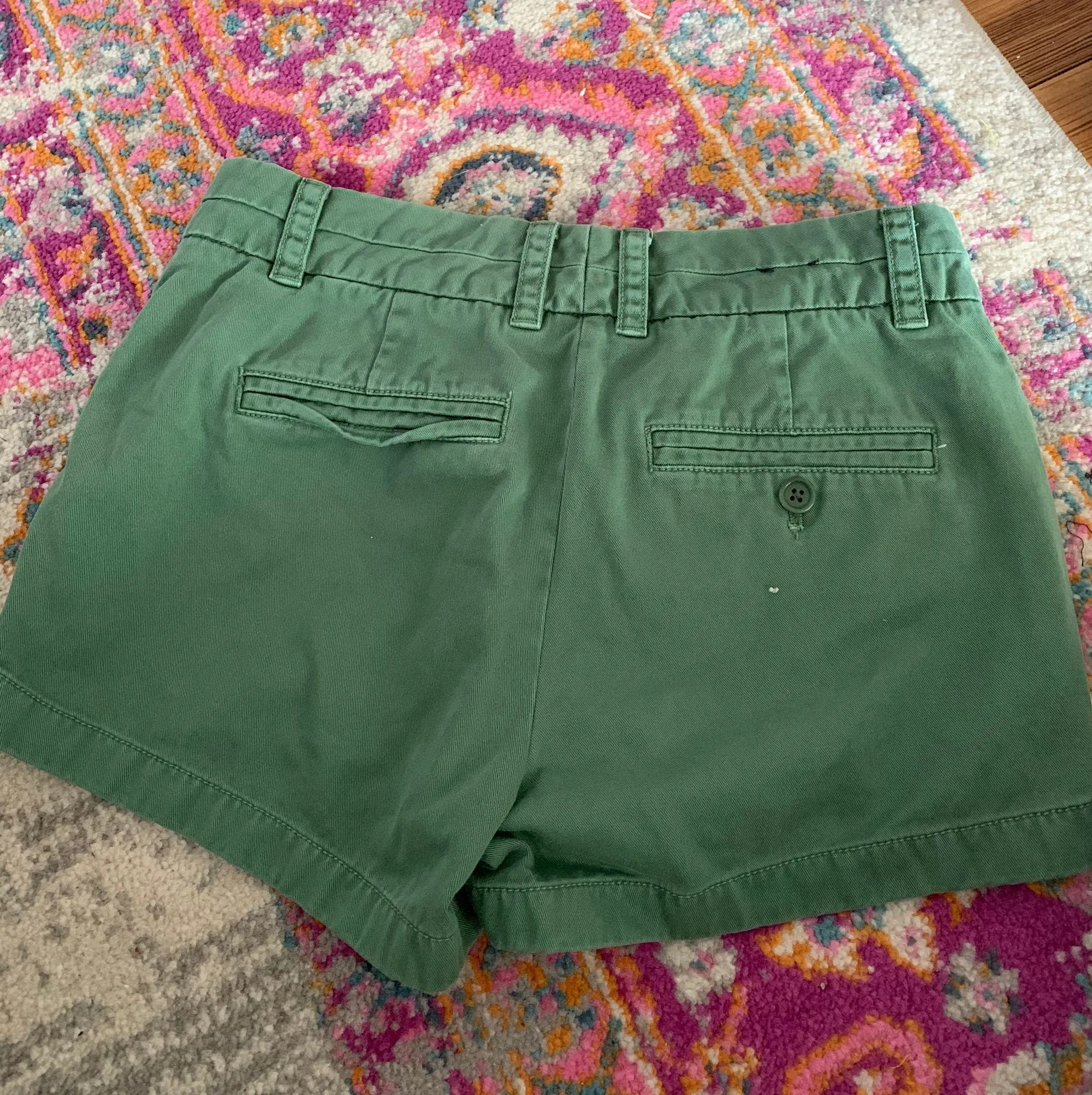 J Crew Green Chino Shorts - Image 2