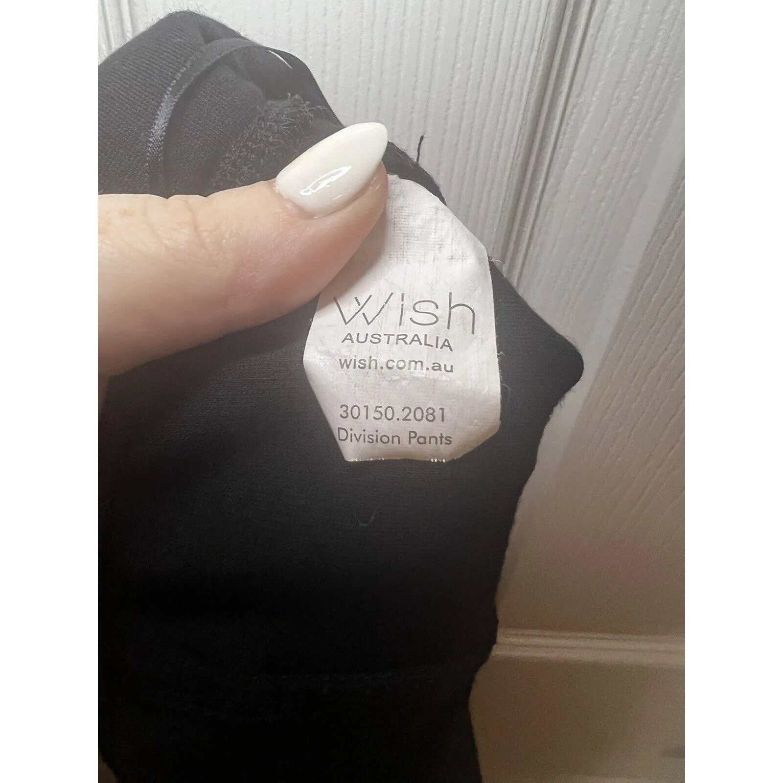 Women’s Two Tone Division Pants Black Wish Aus 10 Small Leggings Dress Pants - Image 7