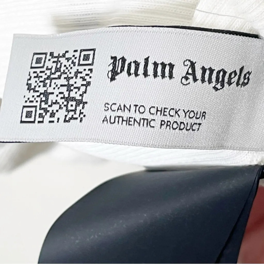 Palm Angels Logo Tank Top Women’s Medium White Cotton Streetwear Casual - Image 9