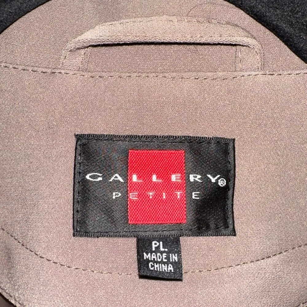 Gallery Petite Brown Long Dress Coat - Image 5