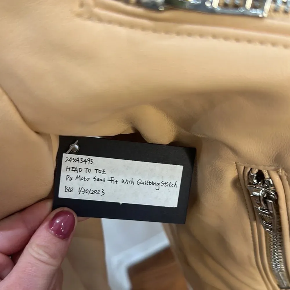 NWT Blank NYC Moto Semi-Fit Jacket In Head To Toe Small - Image 8