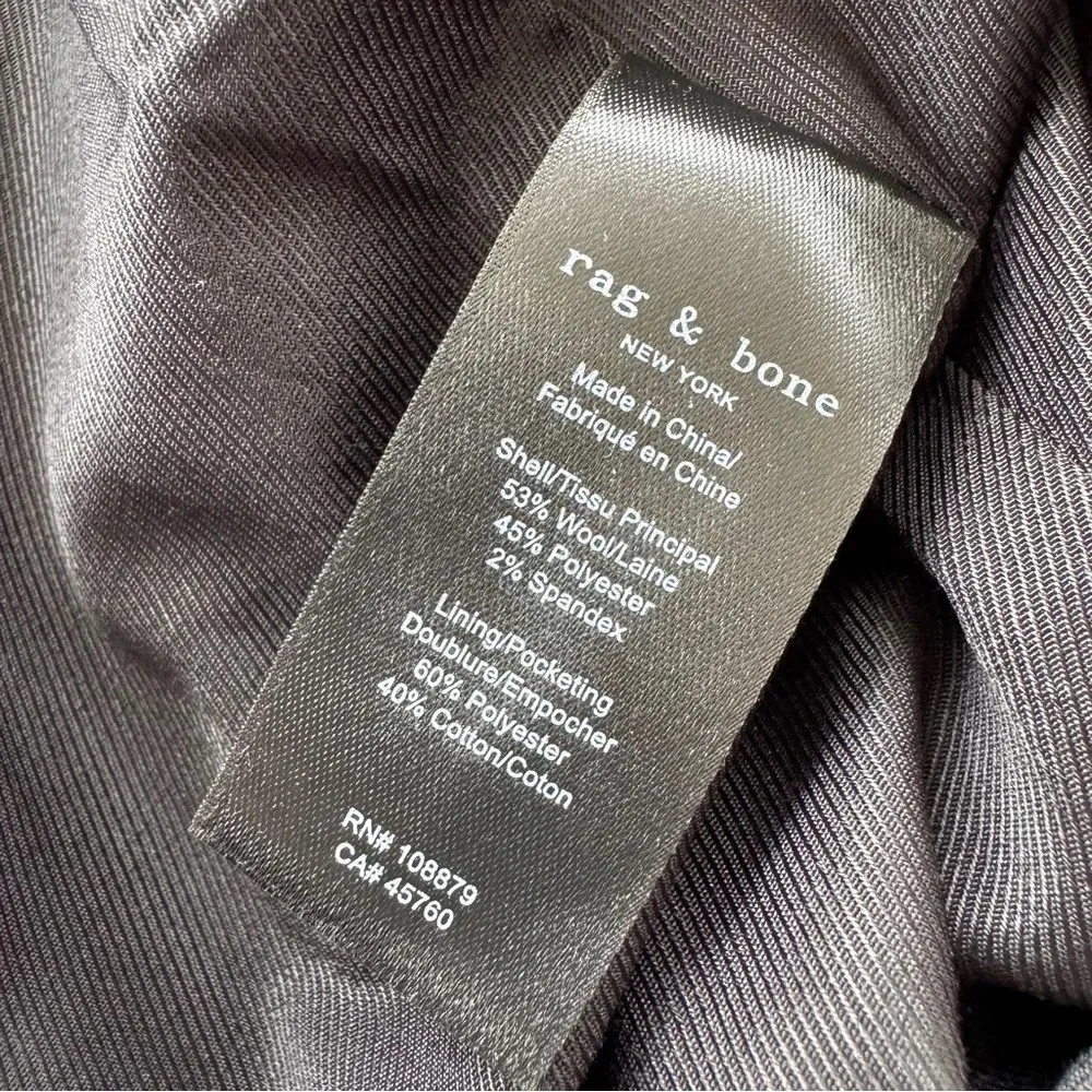 Rag and Bone  Itty Bitty Wool Plaid Herringbone Mini Skirt Size 10 NWT - Image 10