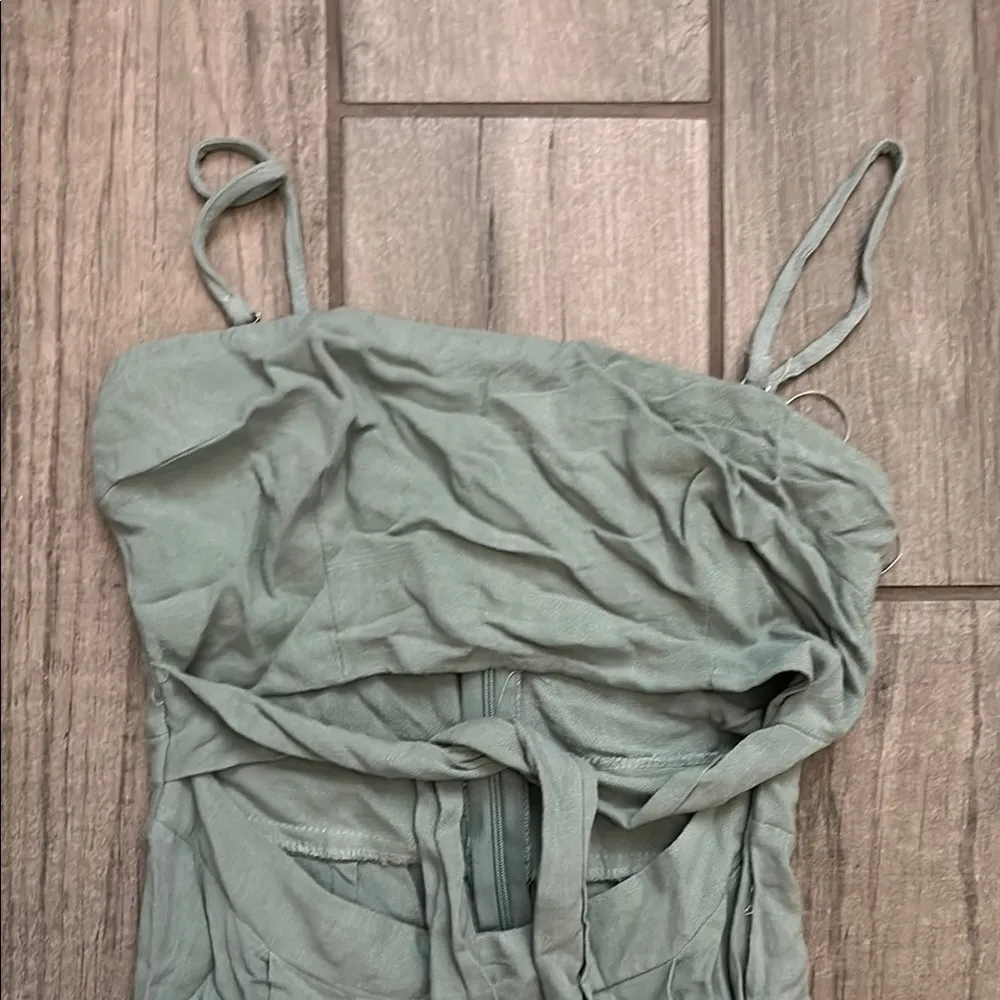 Hello Molly Green Jumpsuit with Palazzo Legs - Image 3