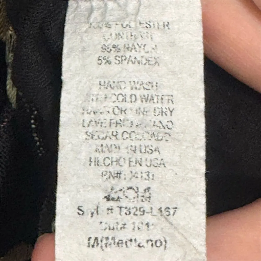 Ariella‎ Mesh Embroidered Floral Overlay Top Cape Sleeve Made in USA Size M - Image 8